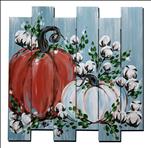 $5 Off Shiplap Special- Pumpkins on Blue