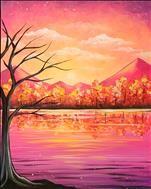 Sunset Muscat シーグラスアート｜壁掛け　ピンク　ぶどう　秋 22008_t.jpg