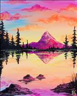 NEON** Mountain Sunset - Sunday, January 25, 2026 - Painting with